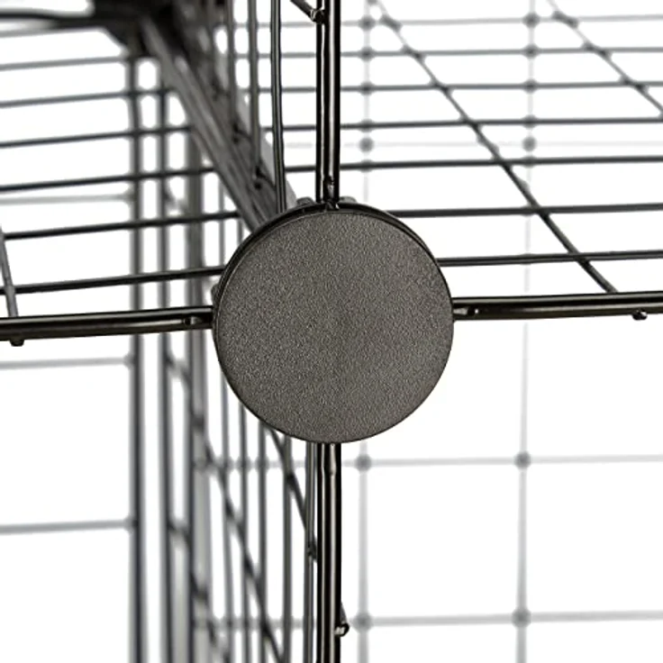 Relaxdays Kellerregal, Steckregal mit 16 Fächern, individuell zusammenstellbar, im modernen Industrial-Look – Bild 8