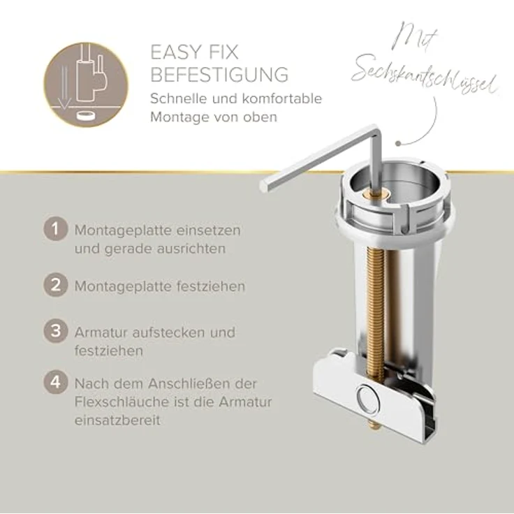 Lenz Küchenarmatur KALANI², Nickelfrei mit flexibler Pendelbrause und Anti-Fingerabdruck Oberfläche – Bild 6