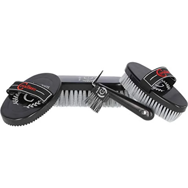 Kerbl Fellkamm Covalliero Putzbeutel 45 cm x 40 cm 3210362, (1-tlg), attraktiver Sportbeutel mit Fellreinigungs- und Putzutensilien, Polyester – Bild 4