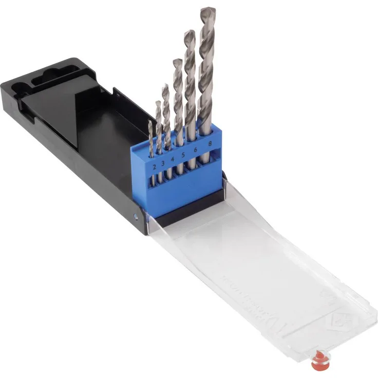 C.K T3101 HSS Metall-Spiralbohrer-Set, 6-teiliges Set mit geteilter Spitze, DIN 338 Zylinderschaft für vielseitige Bohrarbeiten