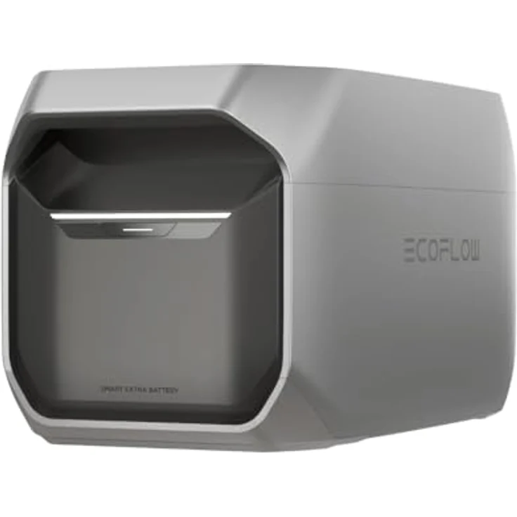 Ecoflow Delta 3 Erweiterungsakku, 1024 Wh, stapelbar, grau – Bild 1