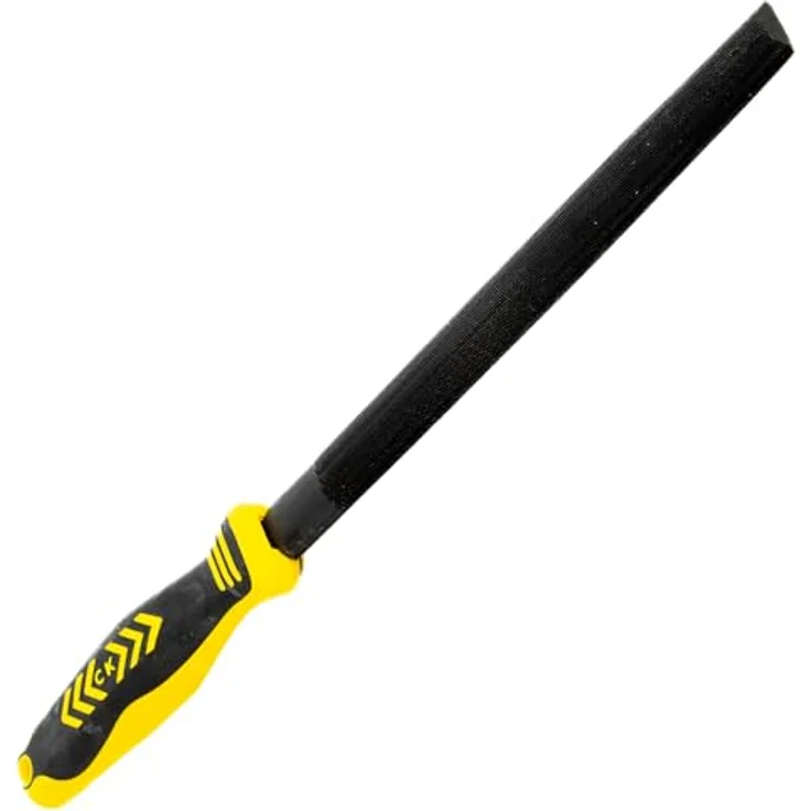 C.K Werkstattfeile CK T0082A 8, halbrund, 200 mm, Schwarzoxid behandelten Kohlenstoffstahl, ergonomischer Zwei-Komponenten-Griff – Bild 2