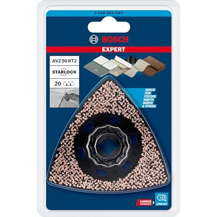Bosch Professional Expert Sanding Plate AVZ 90 RT2 Blatt für Multifunktionswerkzeuge, 90 mm – Bild 2