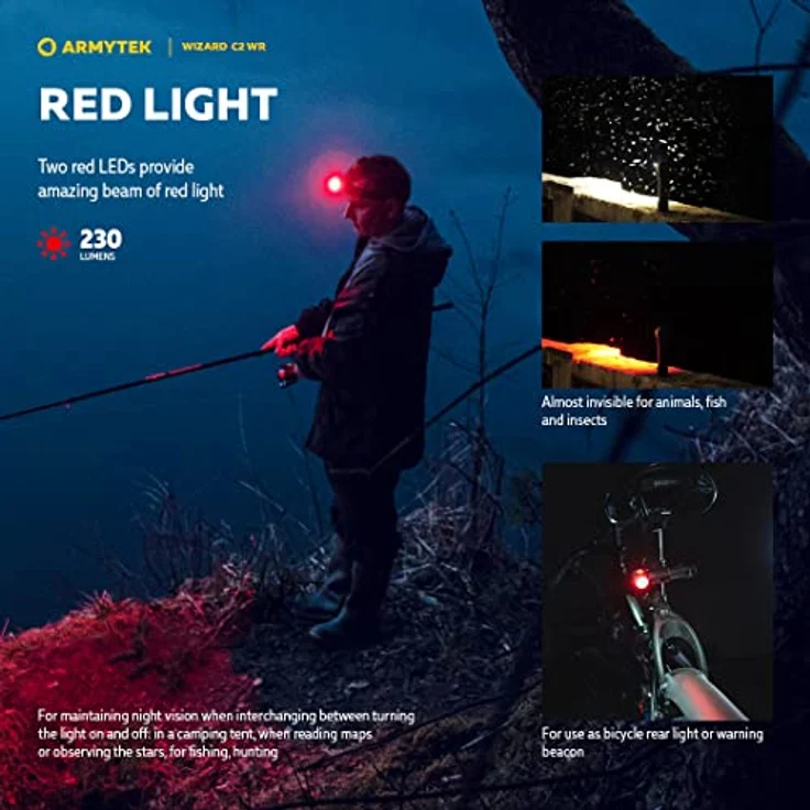Armytek Wizard C2 WR Magnet USB Licht warm-weiß und rot – Bild 7