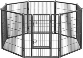 FEANDREA Freilaufgehege, Laufstall DIY, 8 Gitterplatten