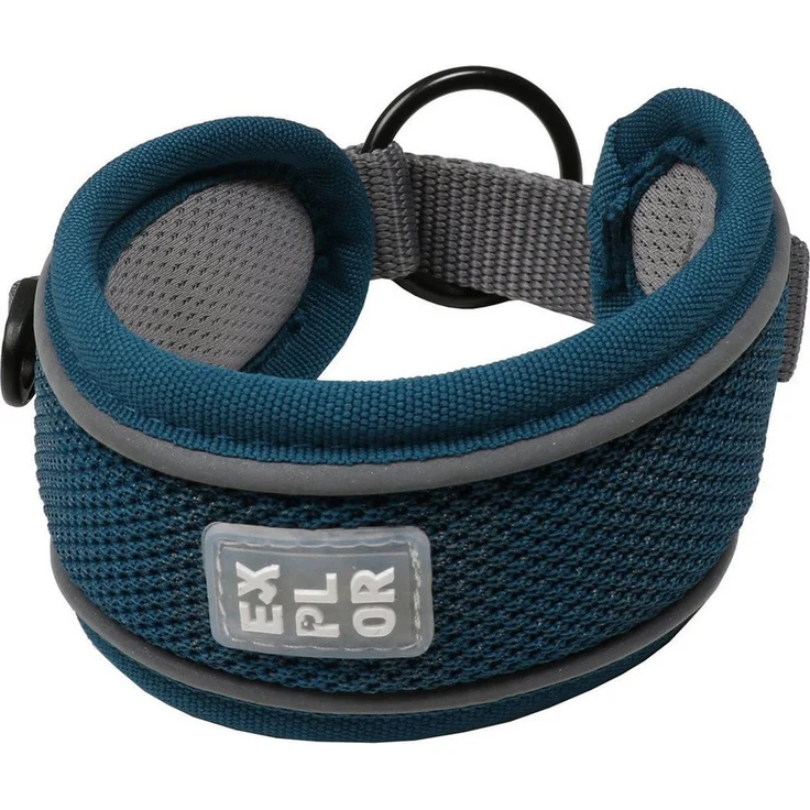 DUVO+ EXPLOR Ultimate Fit Control Halsband, Classic petrol blue, mit Neoprenmaterial und reflektierender Einfassung