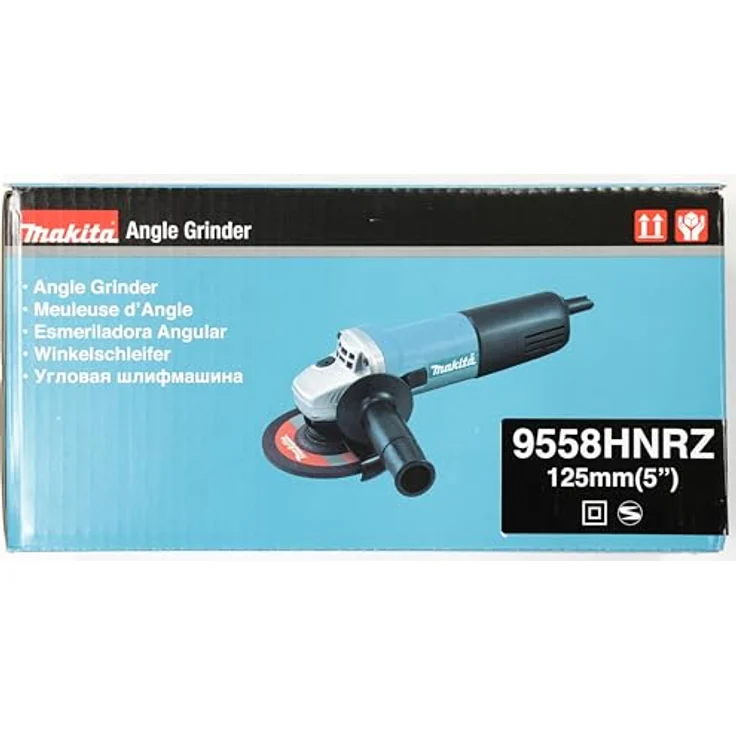 Makita 9558HNRZ, 125 mm Winkelschleifer mit 840 W Leistung, Wiederanlaufschutz und Labyrinthabdichtung – Bild 5
