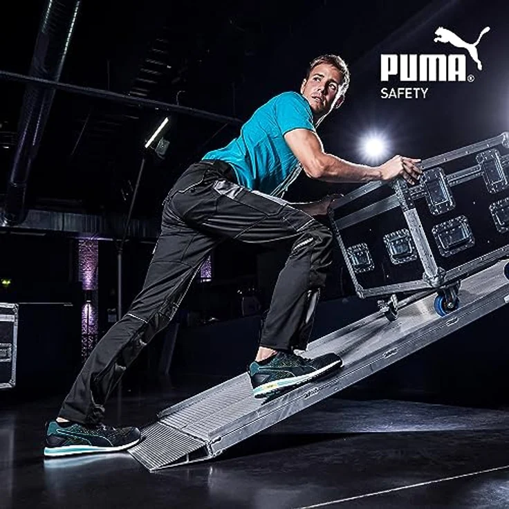 PUMA Safety VIVID LOW Arbeitsschuh, recyceltes Obermaterial, blau – Bild 5