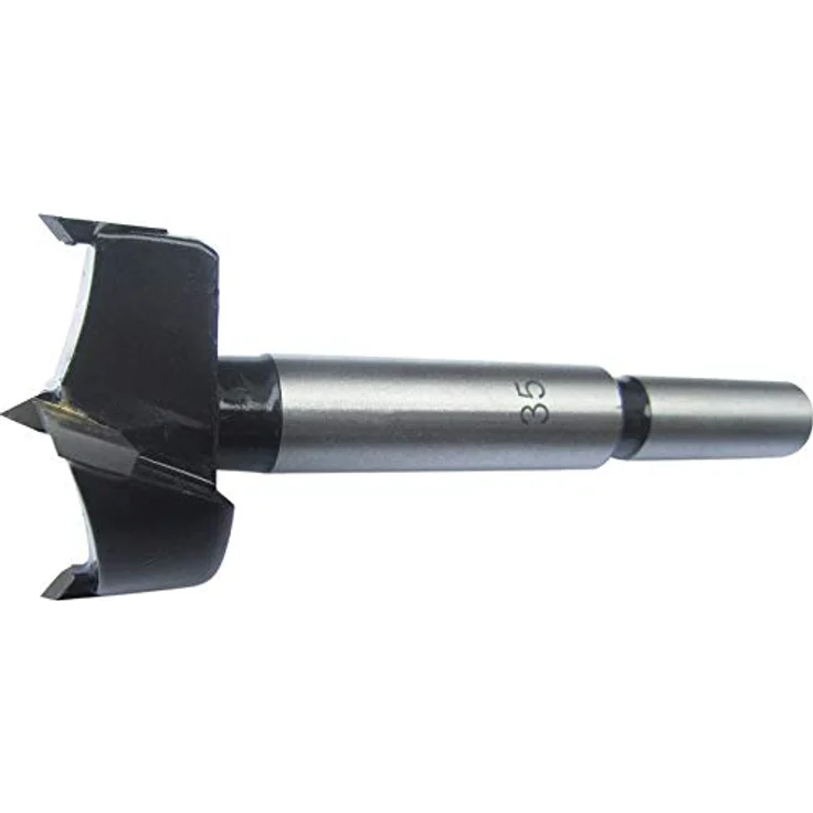 FORTIS Kunstbohrer HW 30mm, Fräser mit zentrierter Spitze und 2 Vorschneidern für Hartholz und Pressplatten, in Kunststoffbox – Bild 2