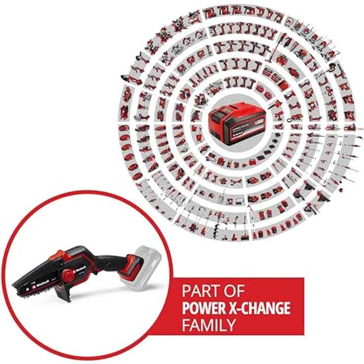 Einhell Akku-Astkettensäge GE-PS 18/15 Li-Kit, 18 V, bürstenloser Motor, mit Holster, ohne Akku – Bild 2