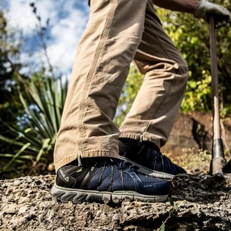 Reebok S1P Trailgrip Sicherheitsschuhe, navy black, sportlicher Halbschuh mit atmungsaktivem Obermaterial und Aluminium-Zehenkappe, Größe 47 – Bild 5