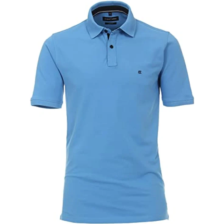 CASAMODA Poloshirt 004470, Baumwollmix, Knopfleiste, Stickerei, unifarben – Bild 6