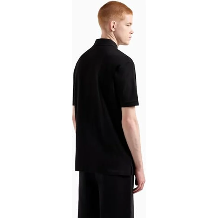 Armani Exchange Polo-Shirt für Herren, Schwarz, Größe XL, elegantes Design, pflegeleicht und vielseitig – Bild 4