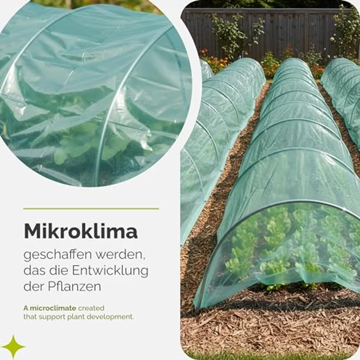 Garronda Foliengewächshaus GD-0198, 3-Schicht UV-stabilisierte und reißfeste Abdeckfolie für Garten, grün, in mehreren Größen erhältlich – Bild 4