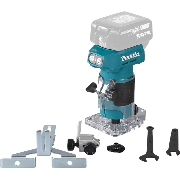 Makita Oberfräse DRT 52 Z 18 V 6 mm Brushless Solo - ohne Akku, ohne Ladegerät