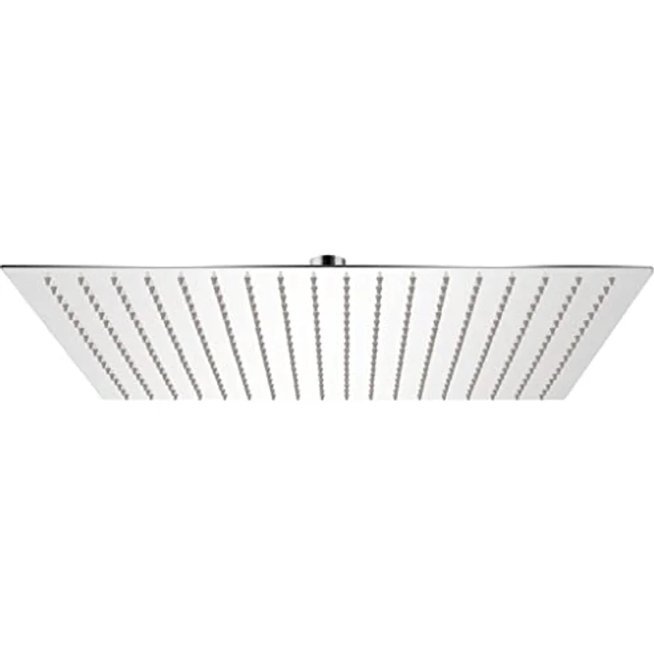 vidaXL Brausegarnitur Edelstahl 50 x 50 cm, Quadratisch, Anti-Kalk-Düsen, 324 Düsen, Wand- oder Deckenmontage – Bild 2