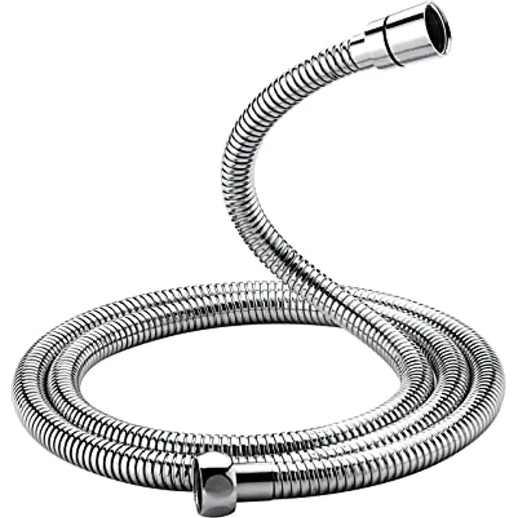 Ibergrif M20109-17 Brauseschlauch 1,7 m, Ersatz Brauseschlauch Universal Brauseschlauch Flexibler Anti Twist Brauseschlauch für Badewannenarmaturen Edelstahl Chrom
