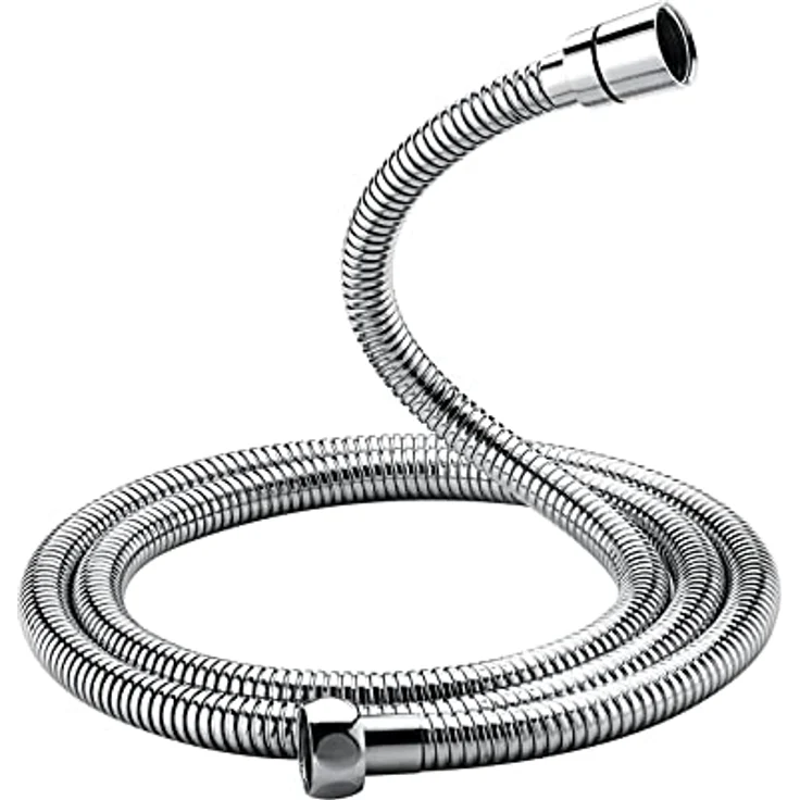 Ibergrif M20109-17 Brauseschlauch 1,7 m, Ersatz Brauseschlauch Universal Brauseschlauch Flexibler Anti Twist Brauseschlauch für Badewannenarmaturen Edelstahl Chrom – Bild 1