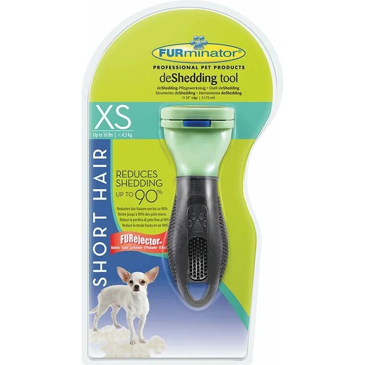 FURminator Striegel deShedding Tool für kurzhaarige Schoßhunde