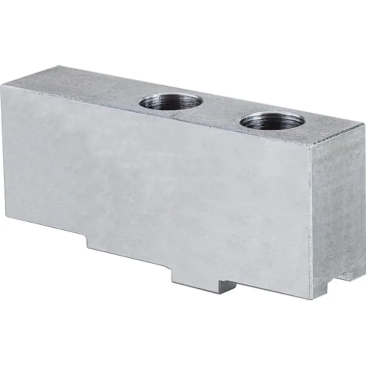 RÖHM 94010 Ungestufte Aufsatzbacken AB Typ 002 DURO-T, 250 mm ungehärtet, 3er Pack für Drehbänke