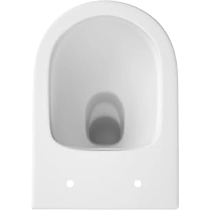 sanicomfort Hänge WC Set Nakia – Spülrandloses, Hygienisches Wand-WC Tiefspüler in Matt Weiß, Kompakt mit Soft-Close WC-Sitz und Quick-Release-Funktion – Bild 5
