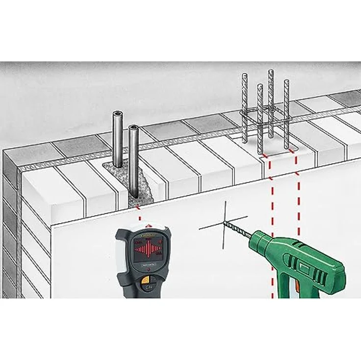 LASERLINER MultiScanner Plus 080.967A, Leitungsortungsgerät mit Ortungstiefe bis 120 mm, inkl. Tiefenanzeige und Tragekoffer – Bild 7