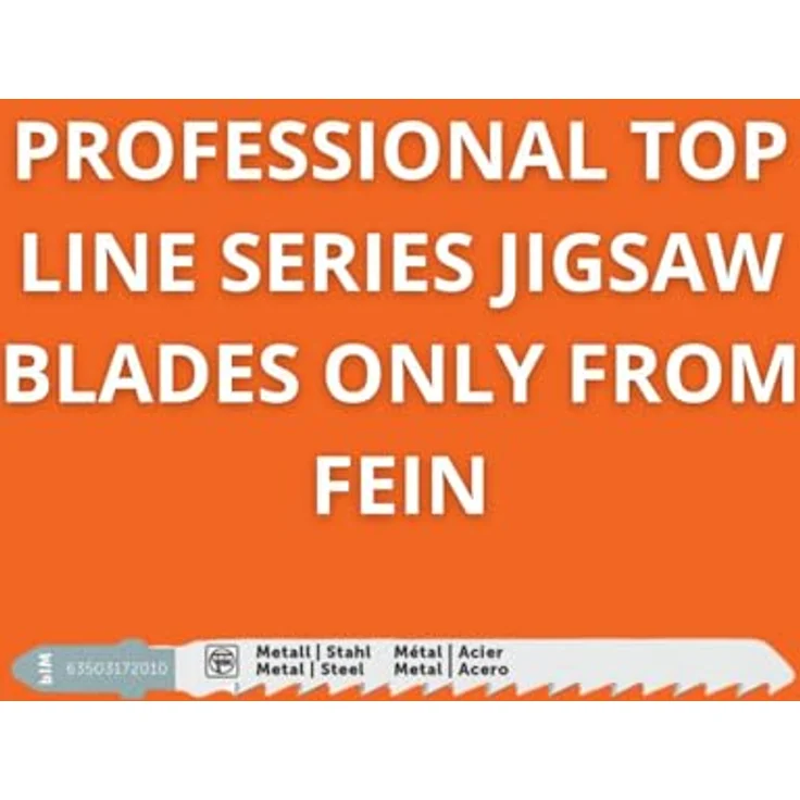 FEIN Stichsägeblatt für Metall BIM 75 T1.2/2.5 MS SC – 5 Stück, BiMetall Sägeblätter für Stichsäge F-IRON Jig 26 AS, 10-16 TPI Zahnteilung, geeignet für metallische Werkstoffe – Bild 4