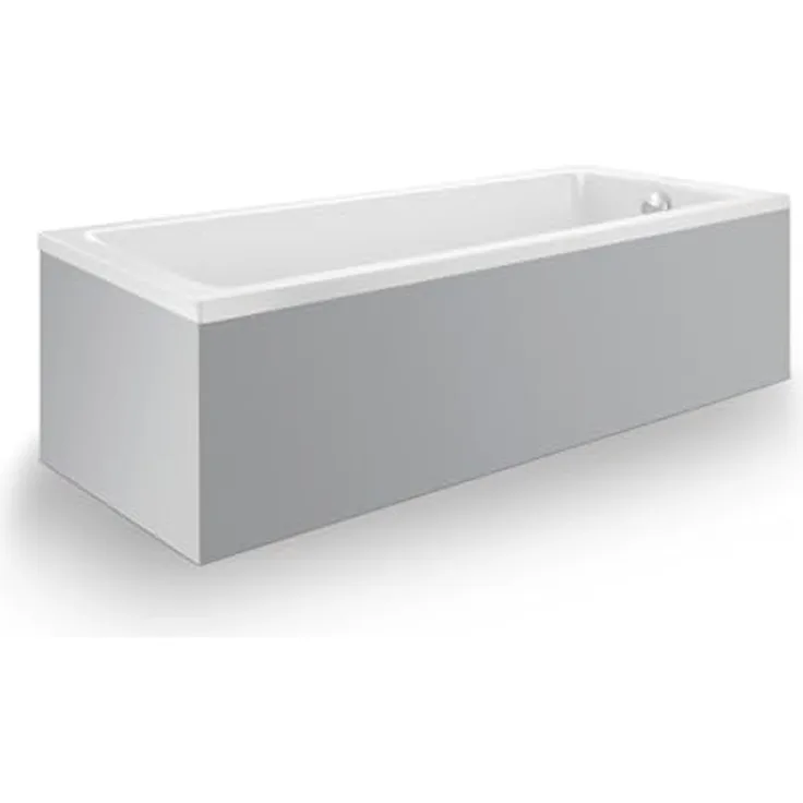 Duravit Badewanne No 1 1, Einbaubadewanne mit Rückenschrägen, weiß, 1800x800mm, 180l