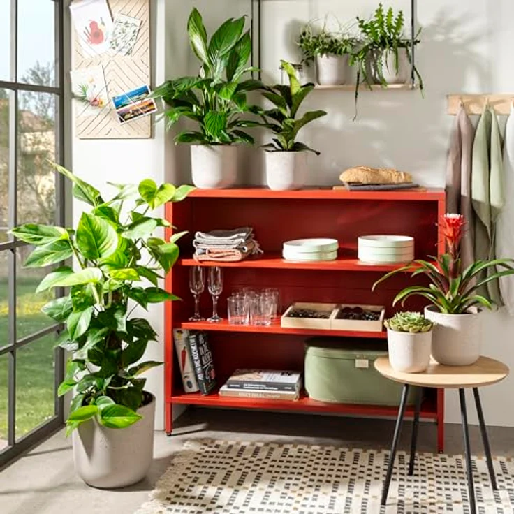 Scheurich La Natura, Blumentopf aus Keramik, Basalto, 17,6 cm Durchmesser, 16 cm hoch, 3,1 l Volumen, nachhaltig produziert mit 22 % Recyclinganteil – Bild 4