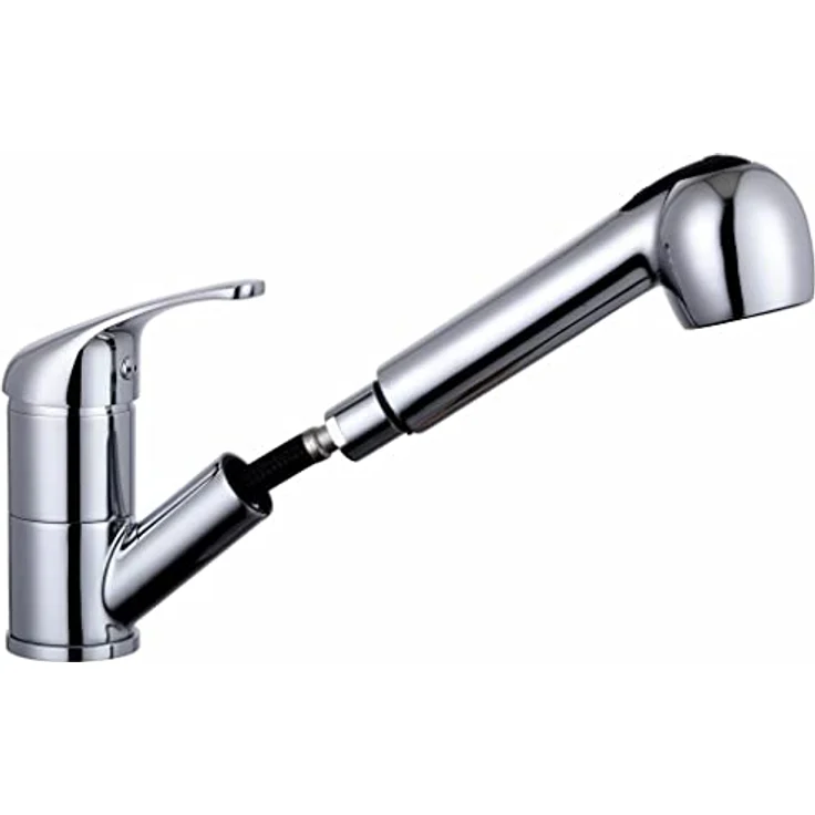 Schütte Spültischarmatur Supra chrom, Einhebelmischer mit herausziehbarer Geschirrbrause und 2-fach verstellbar – Bild 2