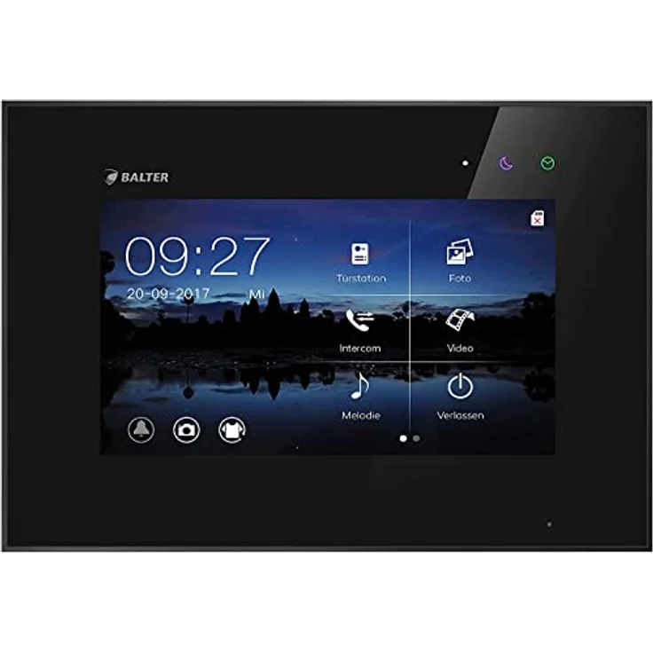 Balter EVO Video Türsprechanlage, 7 Zoll Touchscreen Monitor mit WLAN, 150° Weitwinkel-Kamera, 2-Draht Bus, Türstation für 1 Familienhaus, Silber-Schwarz – Bild 4