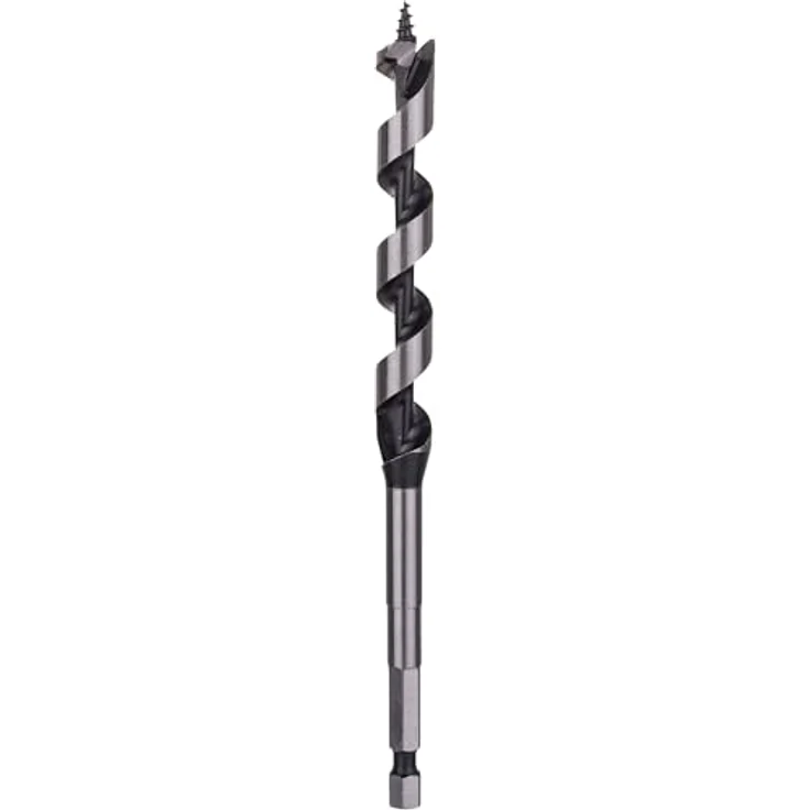 BOSCH Pro Wood Holzschlangenbohrer, 12 x 95 x 160 mm, für Weich- und Hartholz, Schlüsselweite 6,35 mm – Bild 1