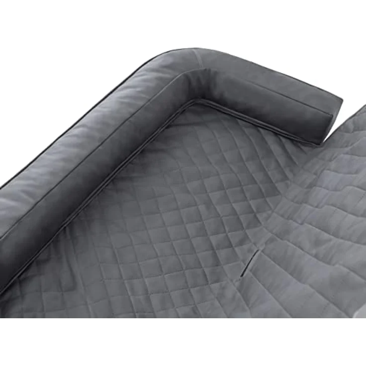 DOGGY Hundeautositz, Hundebox, Hundebett für kleine Hunde, 135 x 45 cm, Wasserabweisend, Graphit Skaj – Bild 5