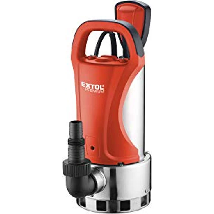 Extol Premium Tauchschlammpumpe, 1100 W, 18500 l/h, Elektro-Qualitäts-Pumpe mit 10m Kabel – Bild 2