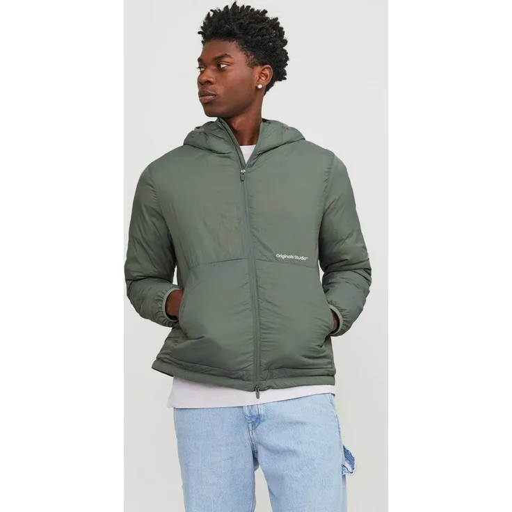 Jack & Jones Softshelljacke JORVESTERBRO INSULATED HOOD JACKET SN, Wasserabweisend und sportlich, schwarz
