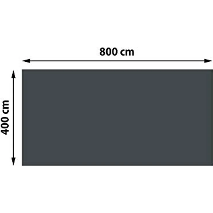 Mendler Pool-Abdeckung Wärmeplane Abdeckplane Solarplane Solarabdeckung, Stärke: 400 µm rechteckig 8x4m schwarz – Bild 4