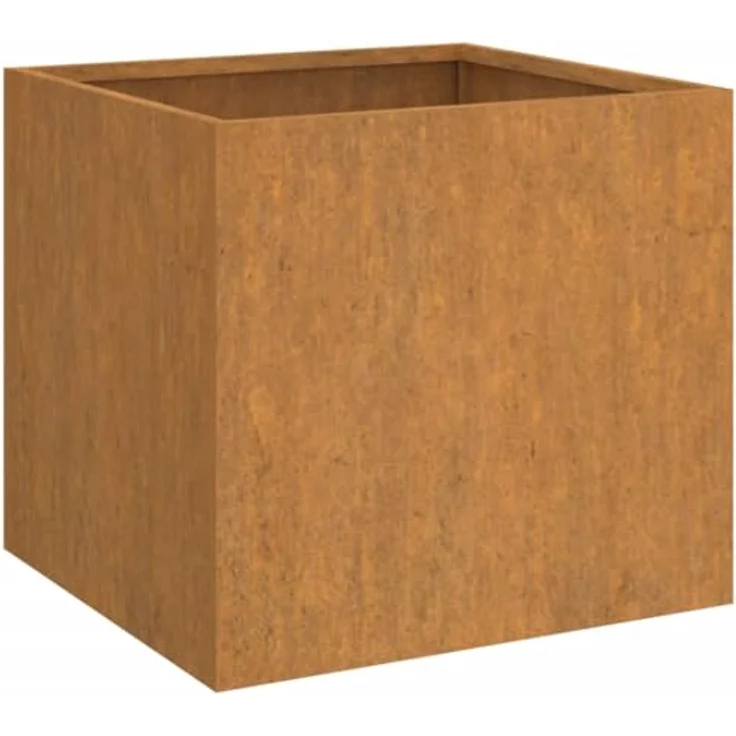 vidaXL Pflanzkübel, Hochbeet aus Cortenstahl, rostbraun, 32 x 30 x 29 cm – Bild 1