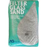 Min2C Filtersand 20 kg, Glasfiltersand 0.5-1.25 mm für optimales Poolwasser und verbesserte Filterleistung
