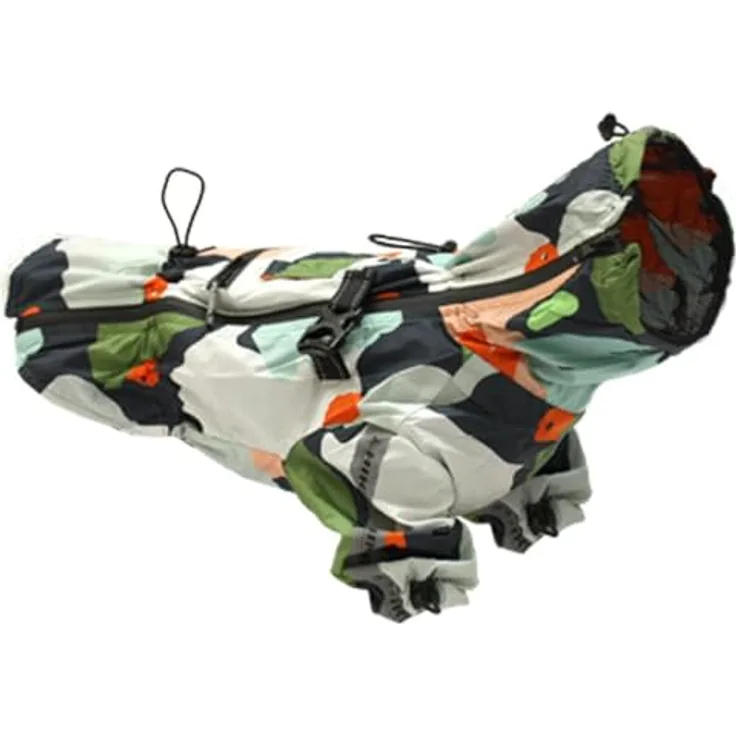 Croci Hiking Regenmantel für Hunde, tragbar, Go Harlequin, Größe 35 cm - 194 g, wasserdicht, winddicht, verstellbar