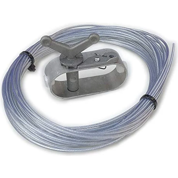 Draht-Spannseil für Pool Planen Ø 2 mm Länge 13 m Spannverschluss Seil-Spanner Drahtseil für Pool-plane – Bild 2