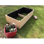 Gartenwelt Riegelsberger Elegantes Pflanzbeet aus Lärchenholz Gemüsebeet Kräuterbeet Pflanzkasten Blumenkasten Bretter 20 mm sibirische Lärche Maße: 160 x 80 x Höhe 36 cm