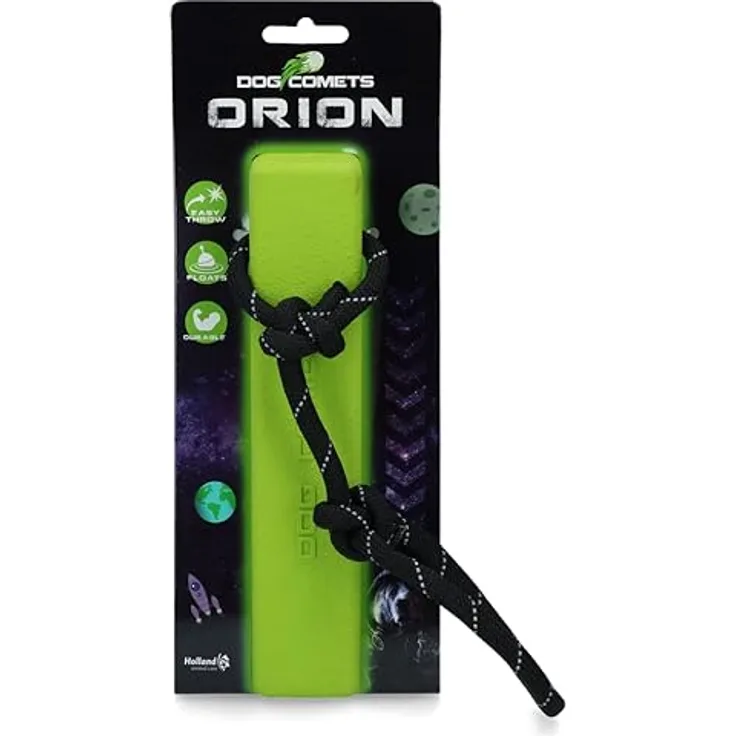 Dog Comets Orion Dummy - Hundespielzeug - Apportierspielzeug - schwimmend - 20 x 4 x 4 cm – Grün