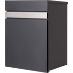 Endorphin Paketbox - Paketbriefkasten zur Wandmontage - Briefkasten mit Paketfach Gross, Stahl verzinkt, spritzwassergeschütztes Schloss, hydraulische Deckelführung