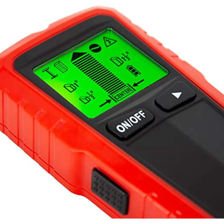 SCHMIDT security tools Leitungsortungsgerät Ortungsgerät CF-13 Wandscanner Multidetektor Balkensucher, digitaler LCD-Display, Farbe: Rot - Preisvergleich – Bild 6