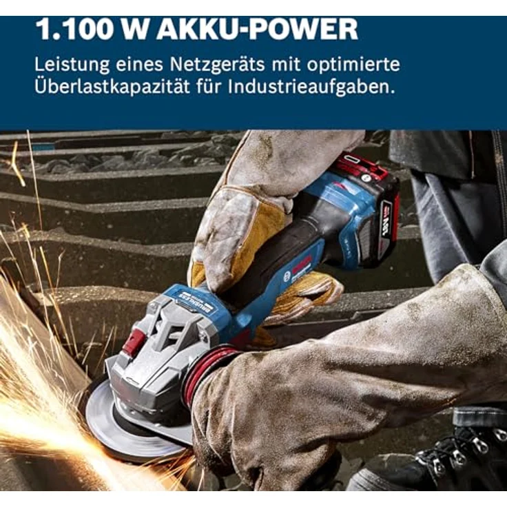 Bosch Professional GWS 18V-11 S, Akku-Winkelschleifer (18 V, ohne Akku, 125 mm Scheibendurchmesser, AMPShare 18V Akkuallianz) – Bild 4