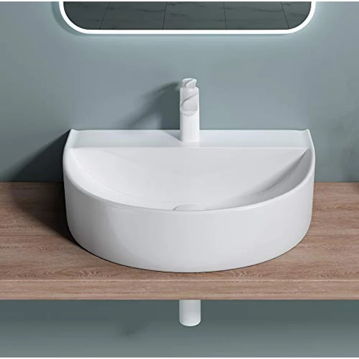 doporro Brüssel896 Aufsatz- / Hängewaschbecken Keramik, inkl. Nano-Versiegelung – Bild 4