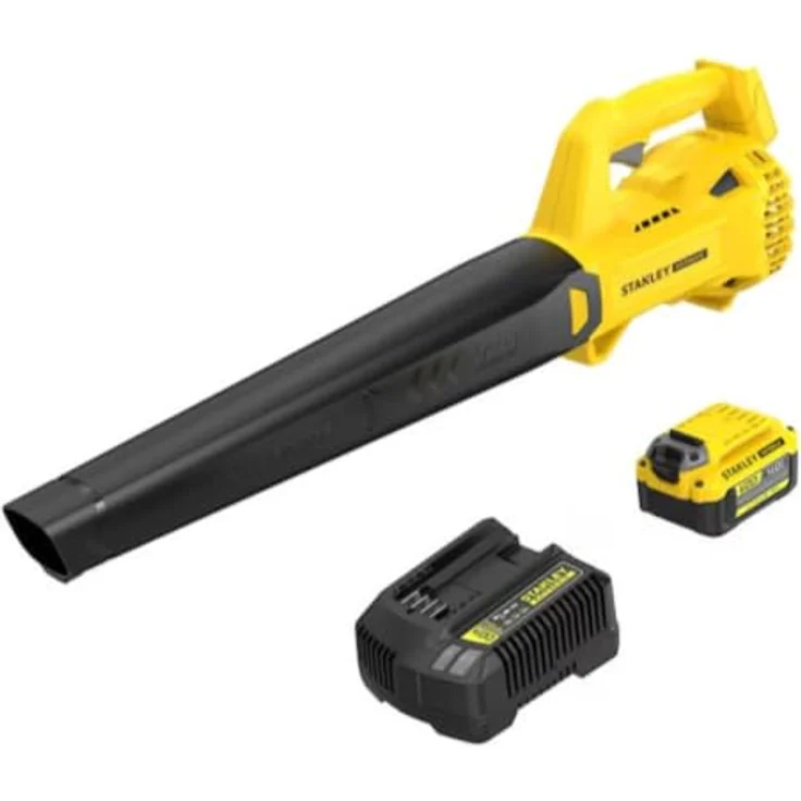 STANLEY SFMCBL714M1-QW V20 Akku-Gebläse, 4,0 Ah, max. Blasgeschwindigkeit 145 km/h, inkl. Akku und Ladegerät – Bild 1