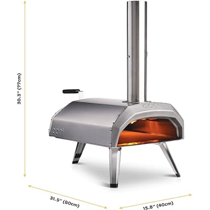 Ooni Pizzaofen Karu 12 UU-P29400 Outdoor, silber – Bild 3