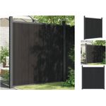 vidaXL Gartentor Zaunelement mit 2 Pfosten Grau 180x180 cm WPC, Privatsphäre und Dekoration, Aluminium Pfosten - Preisvergleich
