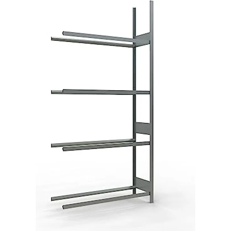 Reifenregal, Anbaufeld, 1306 x 436 x 2750 mm, 4 Lagerebenen, verzinkt